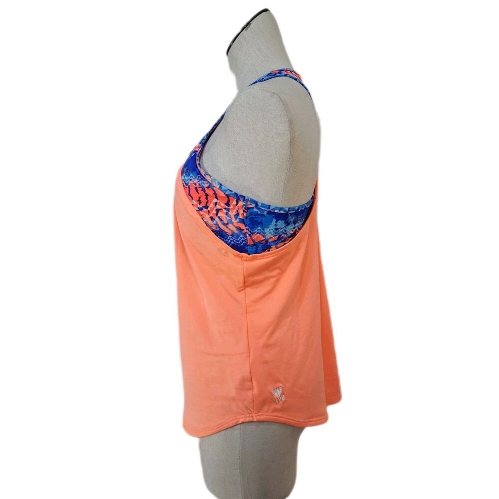 TYR Emerald Lake 2-in-1 Tankini TEMC7AH Coral Blue Size L (10/12) - Picture 8 of 16
